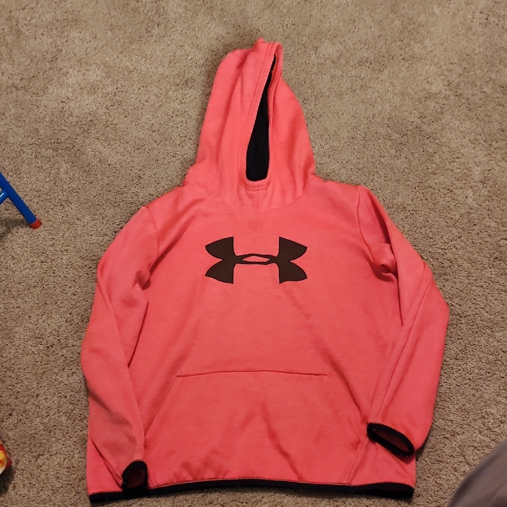 Under Armour Coral Hoodie with Black Logo